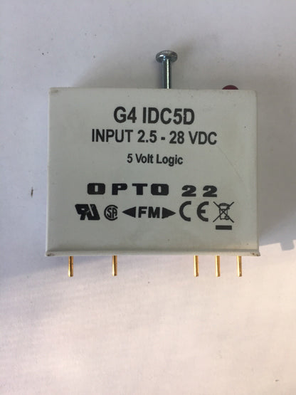 OPTO 22 G4IDC5D INPUT 2.5-28VDC 5 VOLT LOGIC (LOT OF 5)