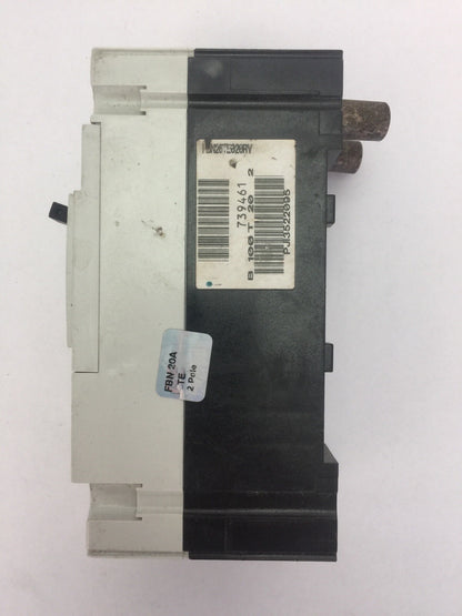 GE FBN26TE020RV RECORD PLUS CIRCUIT BREAKER 20A 240/480VAC 600Y/347VAC 50/60HZ