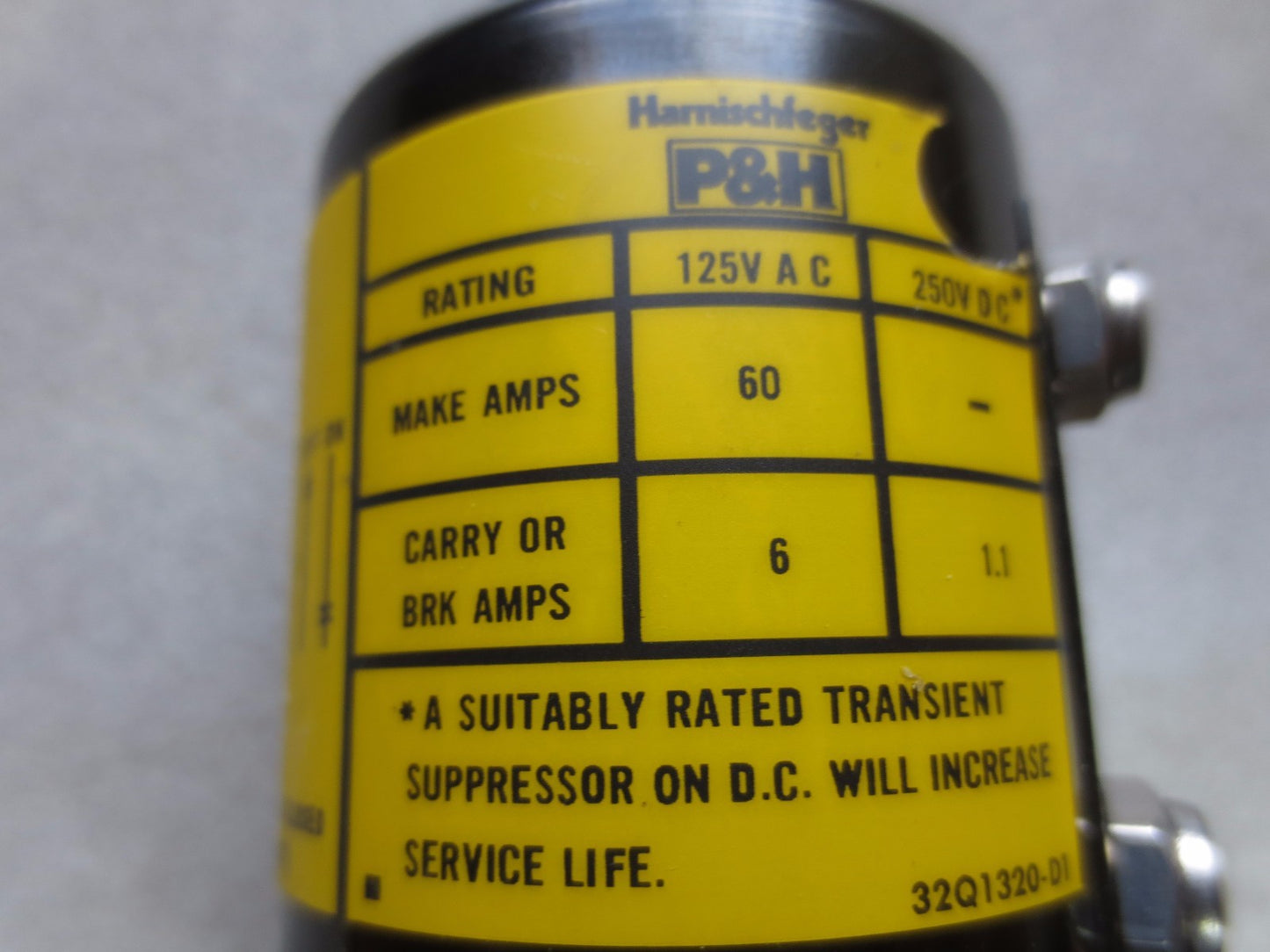 P&H HARNISHFEGER 100E 2397-2 SINGLE SPEED PUSH BUTTON - 100E2397-2