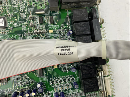 YASKAWA UTC000044 CIRCUIT BOARD UWR00563-1 REV:0 EXCEL 231 RIBBON CABLE