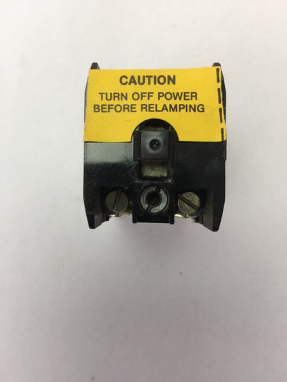 CUTLER HAMMER E22C6 CONTACT BLOCK FOR 3 POS. PUSH - PULL 600V