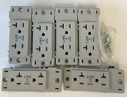 STEELCASE 986833DA20S DUPLEX RECEPTACLES 3LINE 20A BOX OF 6
