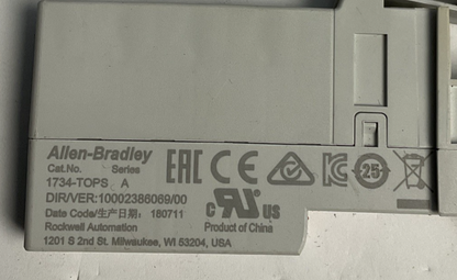 ALLEN BRADLEY 1734-TOP SER.A DIR/VER1000236069/00 TERMINAL BASE****LOTOF6****