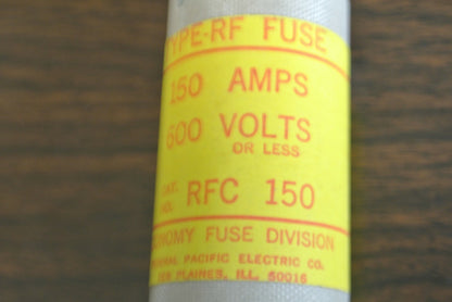 ECONOMY / FPE RFC150 RECTIFIER FUSE / 600V / 150A / NEW SURPLUS / RFC-150