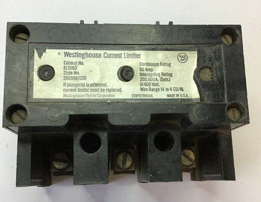 WESTINGHOUSE EL3050 CURRENT LIMITER 50A 600VOLT 2603D87G05