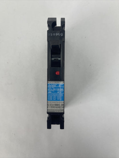 SIEMENS ED41B020 CIRCUIT BREAKER 20AMP 277VAC 125VDC 1POLE (LOT OF 3)
