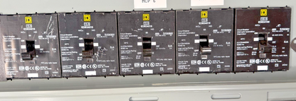 SQUARE D NF442L2C PANELBOARD E1 250A 600Y/347VAC W/ (9)EDB34015 15A CIR. BREAKER