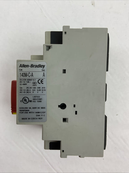 ALLEN BRADLEY 140M-C2E-B16 MOTOR PROTECTOR SER C 1.0-1.6A 140M-C-A SER A