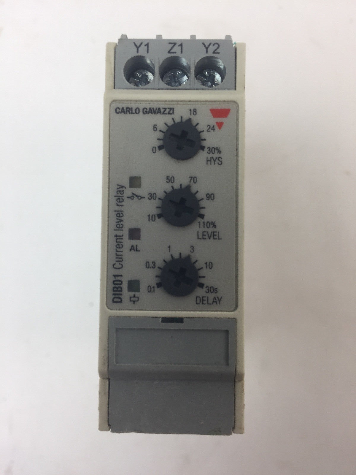 CARLO GAVAZZI DIB01CB235A CURRENT LEVEL RELAY 115/230VAC 50-60HZ