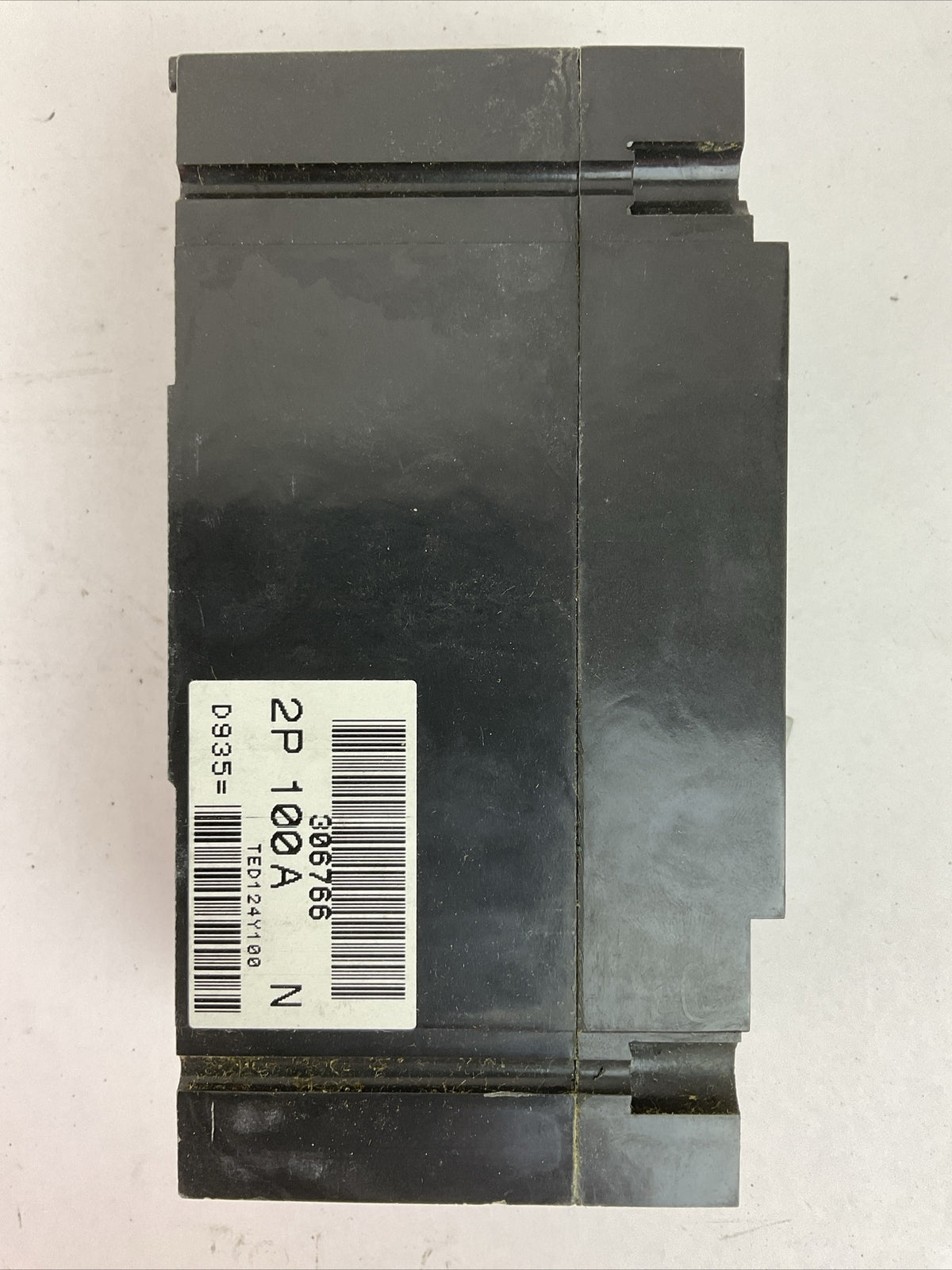 GE TED124Y100 MOLDED CASE SWITCH 2POLE 100AMP 480VAC 250VDC MODEL 3