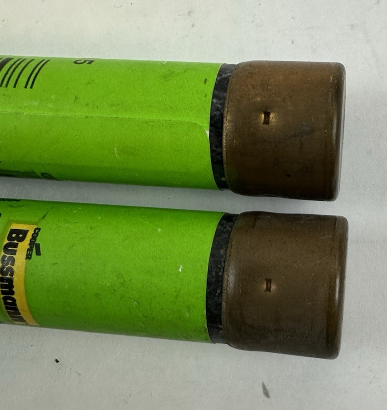 COOPER BUSSMANN FRS-R-15 15A RK5 TIME DELAY FUSE 600VAC LOT OF 2