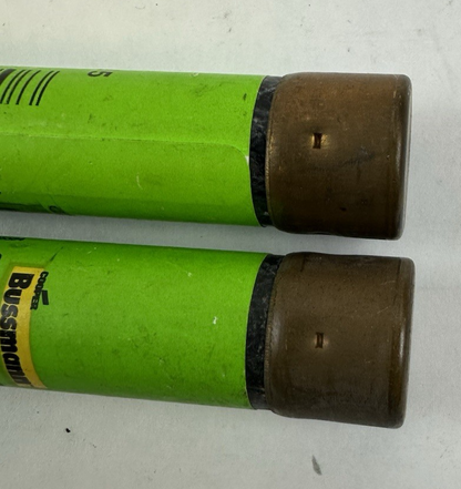 COOPER BUSSMANN FRS-R-15 15A RK5 TIME DELAY FUSE 600VAC LOT OF 2