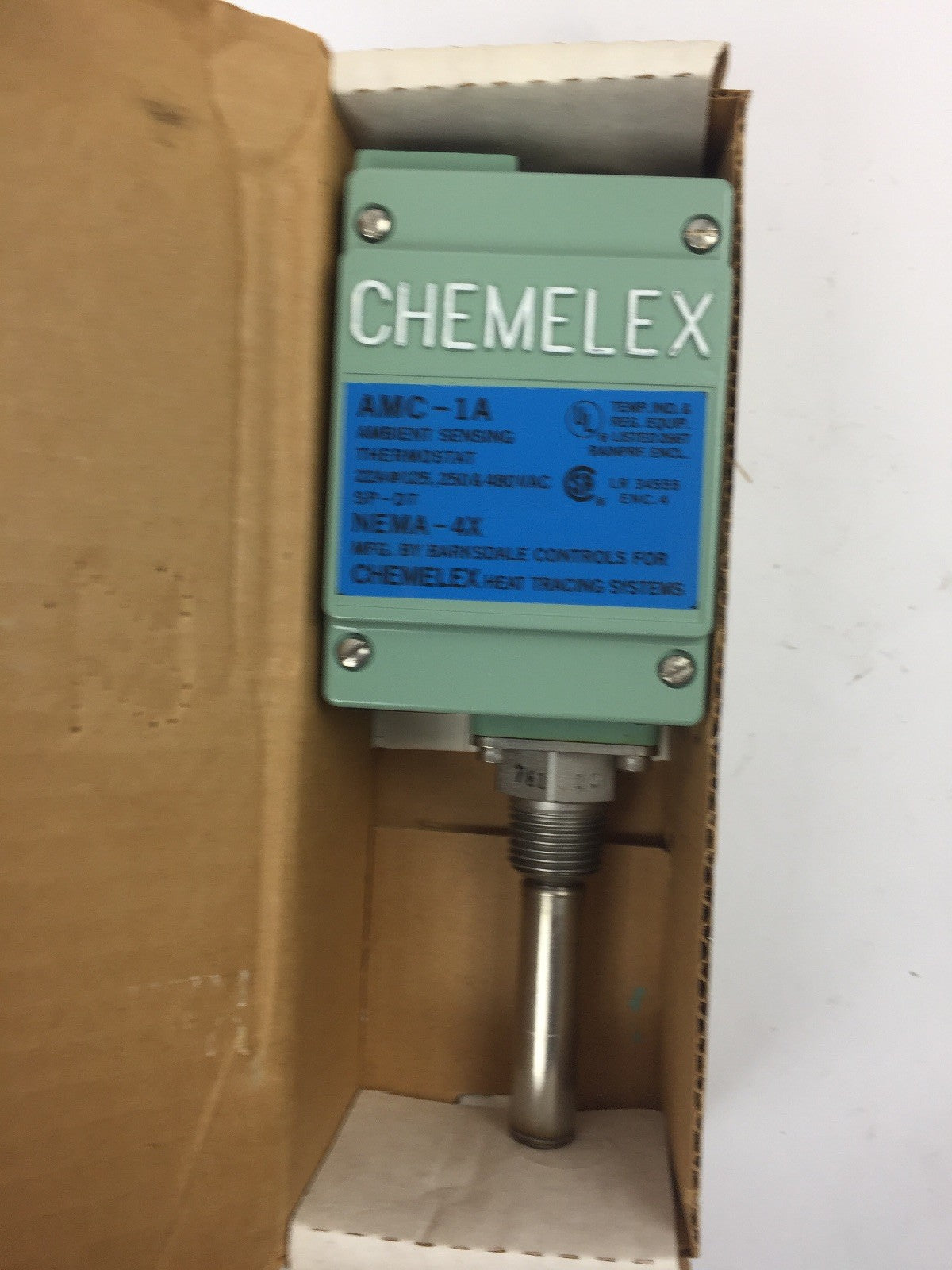 CHEMELEX AMC-1A-BS THERMOSTAT PIPE HEATING CABLE COMPONENT 22A @ 125,250,480VAC
