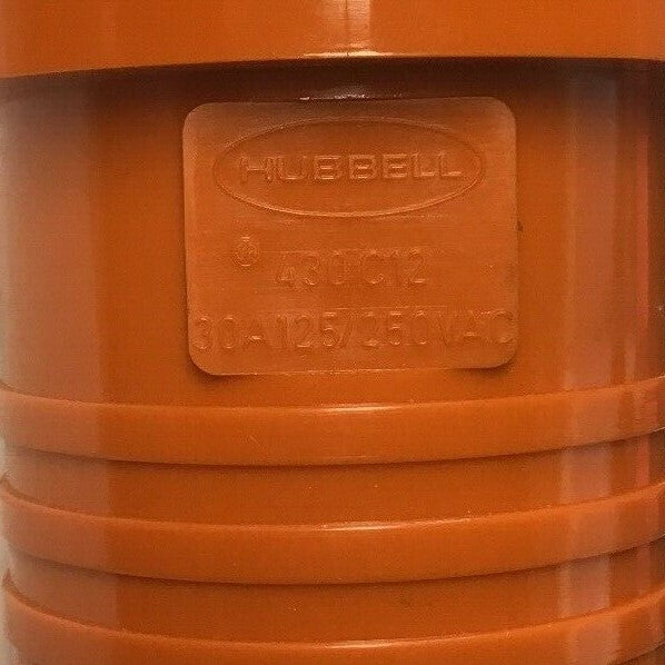 HUBBELL 430C12 PIN&SLEEVE  30AMP 125/250V 3POLE 4-WIRE GROUNDING