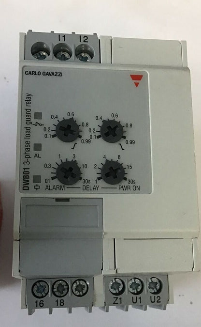 CARLO GAVAZZI DWB01CM4810A 3-PHASE LOAD GUARD RELAY 380/480VAC
