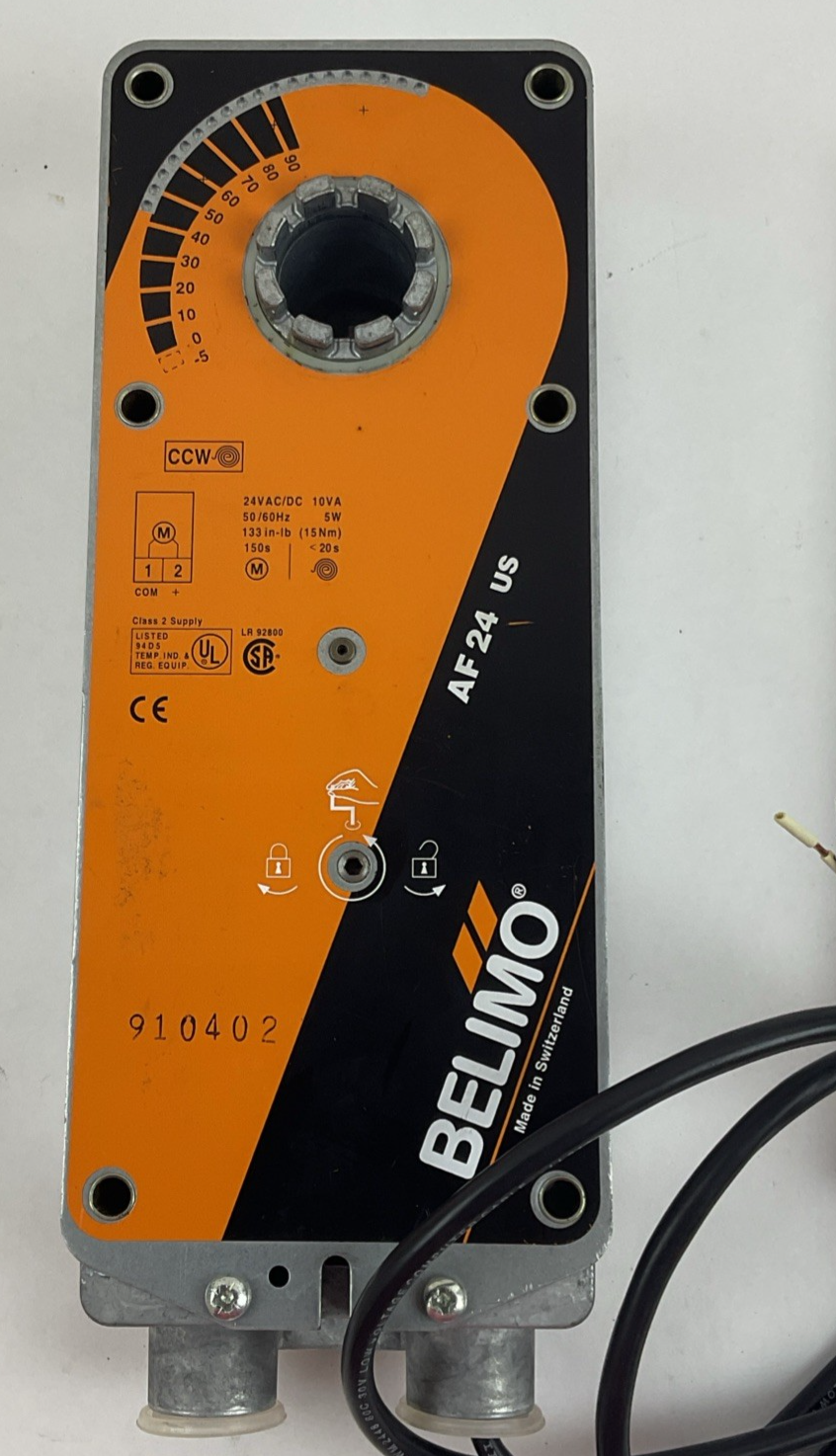 BELIMO AF24 US RETURN ACTUATOR 24VAC/DC 5W 50/60HZ