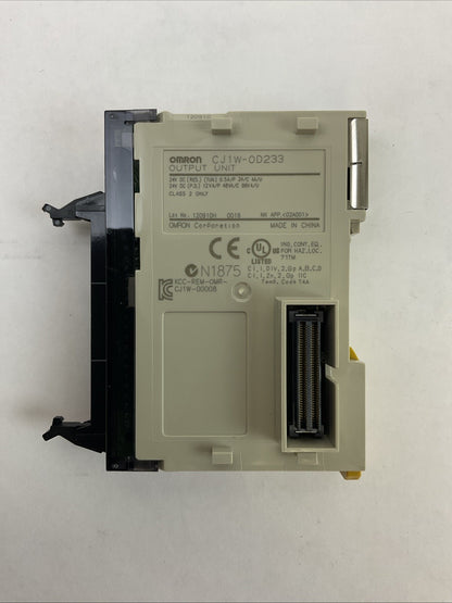 OMRON CJ1W-OD233 OUTPUT UNIT 24VDC 0.5A