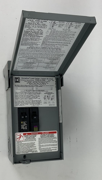 SQUARE D HOM2-4L70RB HOMELINE LOAD CENTER 70A SER.02 240VAC 1PH