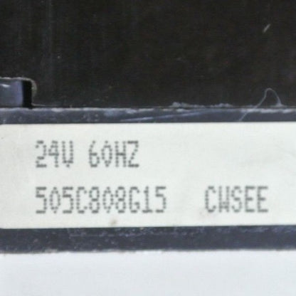 WESTINGHOUSE 505C808G15 / 9084A71HD1 STARTER w/ AA13A OVERLOAD RELAY - 24V 60Hz