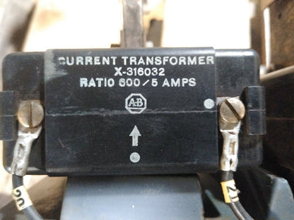 ALLEN BRADLEY 709-G0B103 SERIES K STARTER SIZE 6 3PH 3P 400HP 575V W18 HEATERS