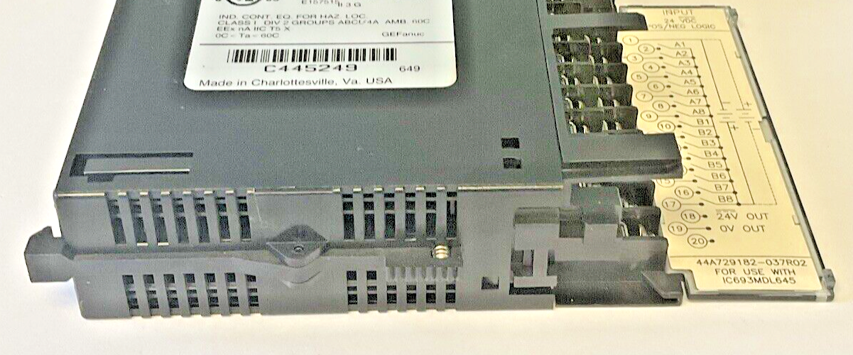 FANUC IC693MDL645G INPUT MODULE 7.5MA 24VDC 16PT ****LOTOF3****