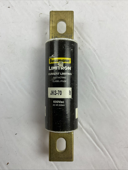 BUSSMANN JKS-70 LIMITRON CURRENT LIMITING FAST ACTING CLASS J FUSE 70AMP 600VAC