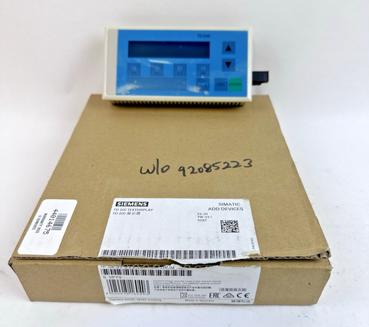 SIEMENS 6ES7 272-0AA30-0YA0  TD200 Text Display Panel Meter