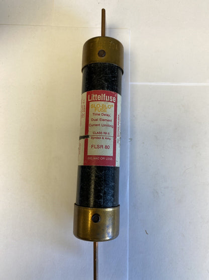 Littelfuse Slo-Blo FLSR80 80A 600V Fuse "Lot of 2"