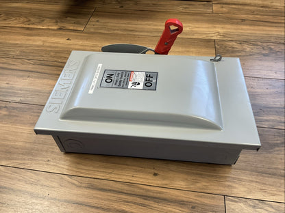 SIEMEN HF362N FUSIBLE SAFETY SWITCH 600VAC 50HP 600VDC 30HP 60A