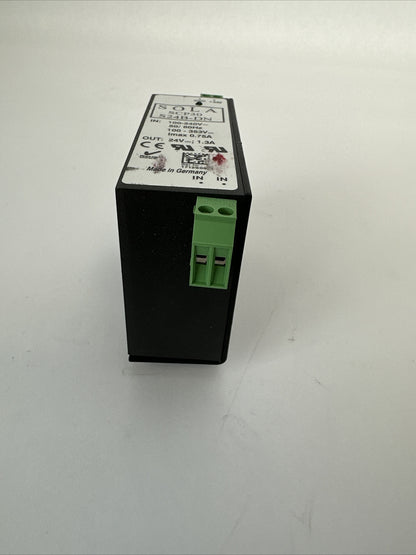 SOLA SCP30 S24B-DN POWER SUPPLY OUT 24VDC 1.3A INPUT 100-240VAC 100-353VDC 0.75A