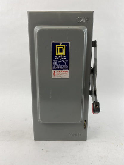 Square D H-261 Series E1 30A 600V Safety Switch