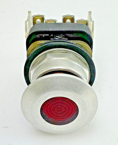 ALLEN-BRADLEY - 800T-FXQH24RA1 SER. T -RED MUSHROOM PUSH/PULL BUTTON W/ 800T-XA1