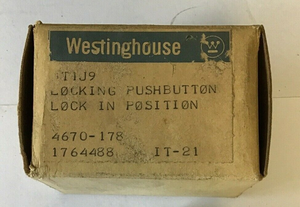 WESTINGHOUSE OT1J9 LOCKING PUSHBUTTON LOCK IN POSTION 0T1J9