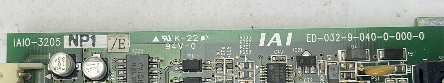 IAI IAIO-3205 NP1/E ED-032-9-040-0-000-0 CIRCUIT BOARD