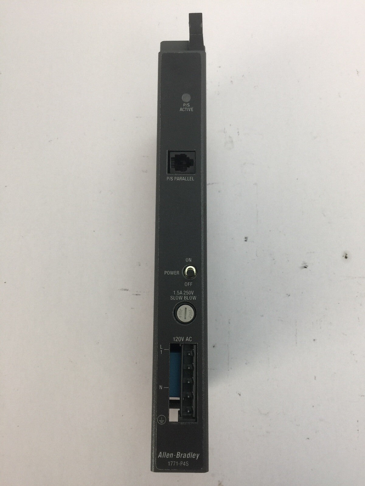 ALLEN BRADLEY 1771-P4S/B 120VAC POWER SUPPLY MODULE REV E02 OUTPUT 5.0 VDC 8.0 A