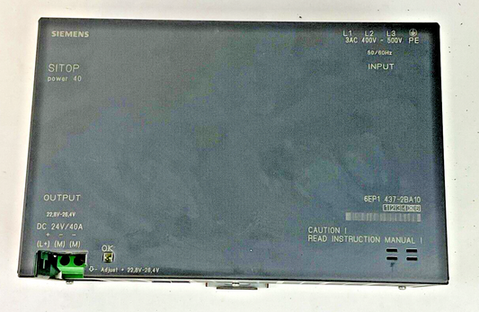 SIEMENS 6EP1 437-2BA10 SITOP POWER 40 24VDC