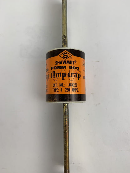 Shawmut Form 600 Amp-trap A6X250 Type 4 250A 600V Fuse