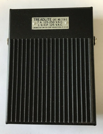 LINEMASTER TREADLITE T-51-S FOOTSWITCH 7A 125-250VAC 1/6H.P.