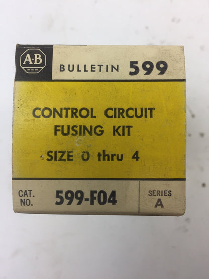 ALLEN BRADLEY 599-F04 CONTROL CIRCUIT FUSING KIT SIZE 0 THRU 4 *NEW*