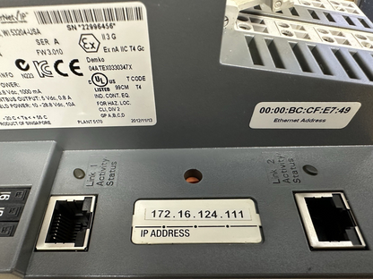 ALLEN-BRADLEY 1734-AENTR Ser. A FW 3.010 NETWORK ADAPTER MODULE POINT I/O 24 VDC