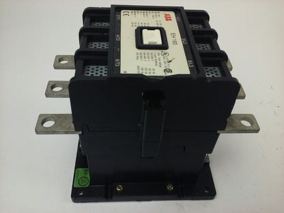 ABB EH160 CONTACTOR, 3PH, 3P BREAKING, 600V, 50-150H.P., 190A, CHIP PLASTIC