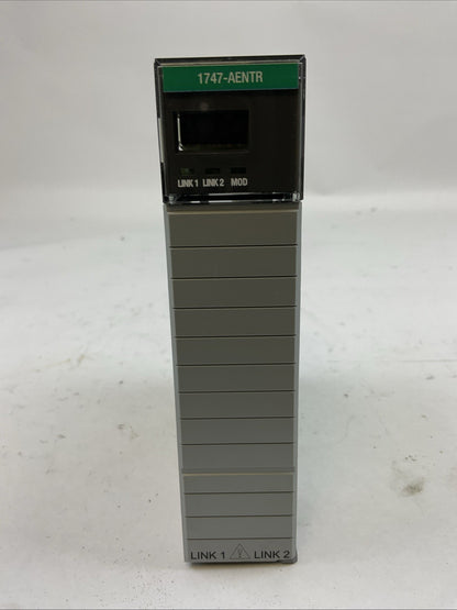 ALLEN BRADLEY 1747-AENTR SER A FW 2.002 ETHERNET/IP MODULE DIR/VER 10000211144/