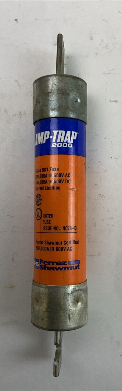 FERRAZ SHAWMUT A6D100R SMART SPOT AMP-TRAP 2000 TIME DELAY FUSE 600VAC 100AMP
