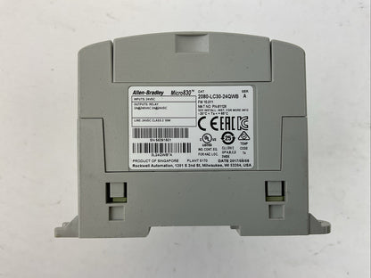 ALLEN BRADLEY 2080-LC30-24QWB SER A FW 10.011 2080-IQ4 INPUT 2080-OW4I OUTPUT