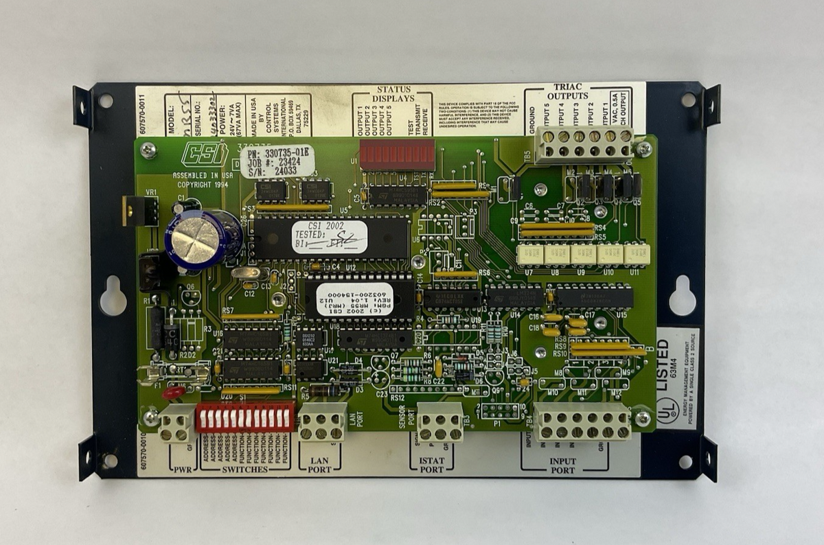 CSI MR55 MICRO REGULATOR CONTROL BOARD 330735-01E