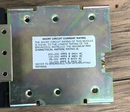 GENERAL ELECTRIC CIRCUIT BREAKER MODULE  AMC4SE MODEL 1 4POLE 600V 300AMPS