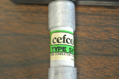 CEFCO SF25X10 RECTIFIER FUSE / 10A / 250V / NEW SURPLUS / EACH