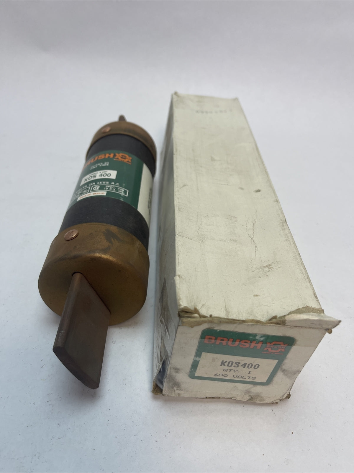 BRUSH KOS400 CLASS K5 ONE TIME FUSE 600VAC 400AMP