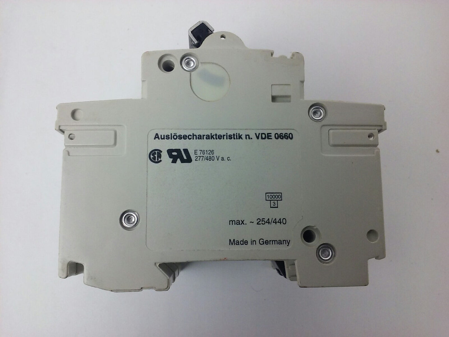ABB S283W, CIRCUIT BREAKER, K32A, 3POLE, 277/480VAC, MAX 254/440, VDE0660, NEW