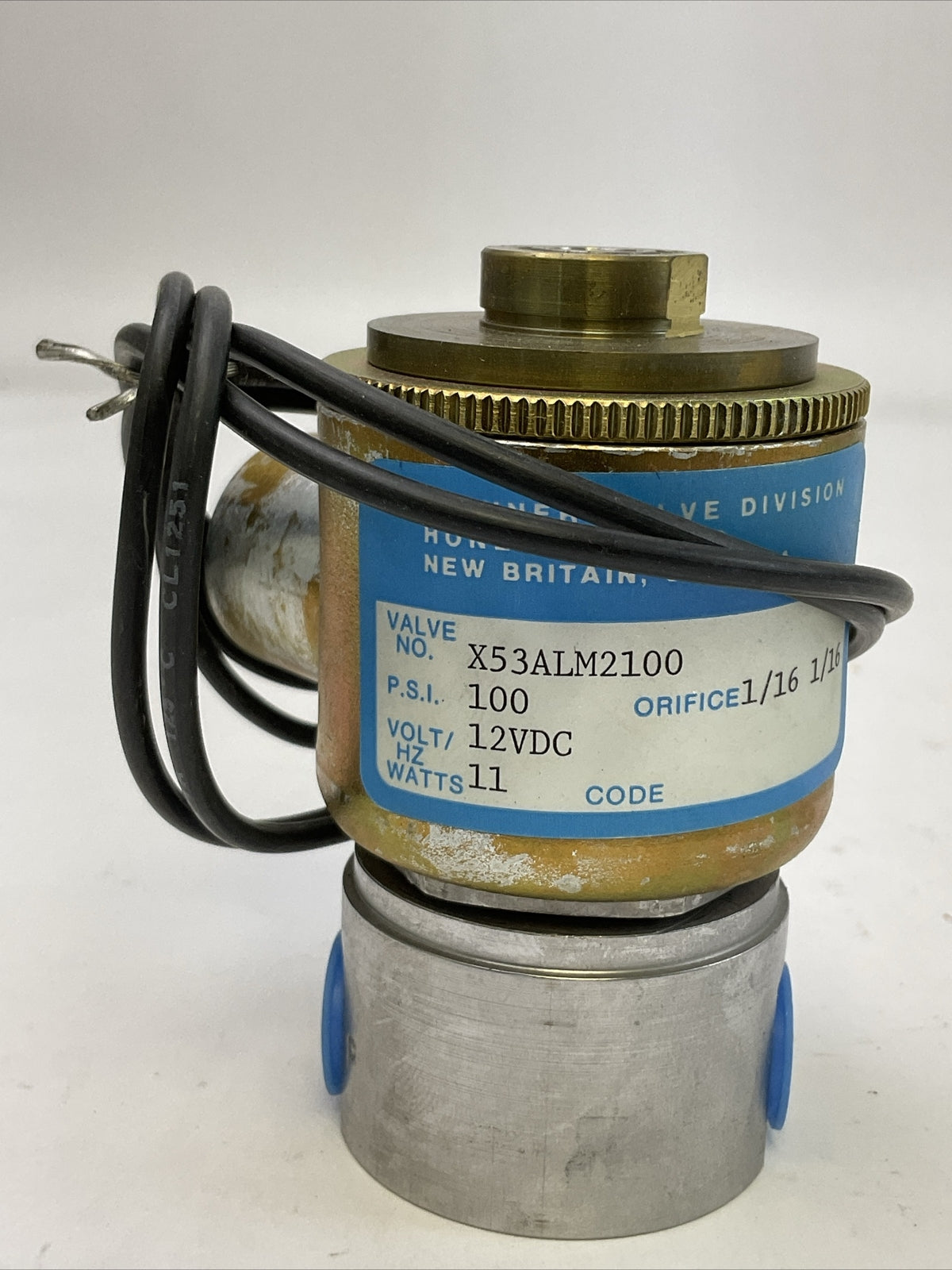 HONEYWELL X53ALM2100 SKINNER VALVE 100PSI 12VDC 11W